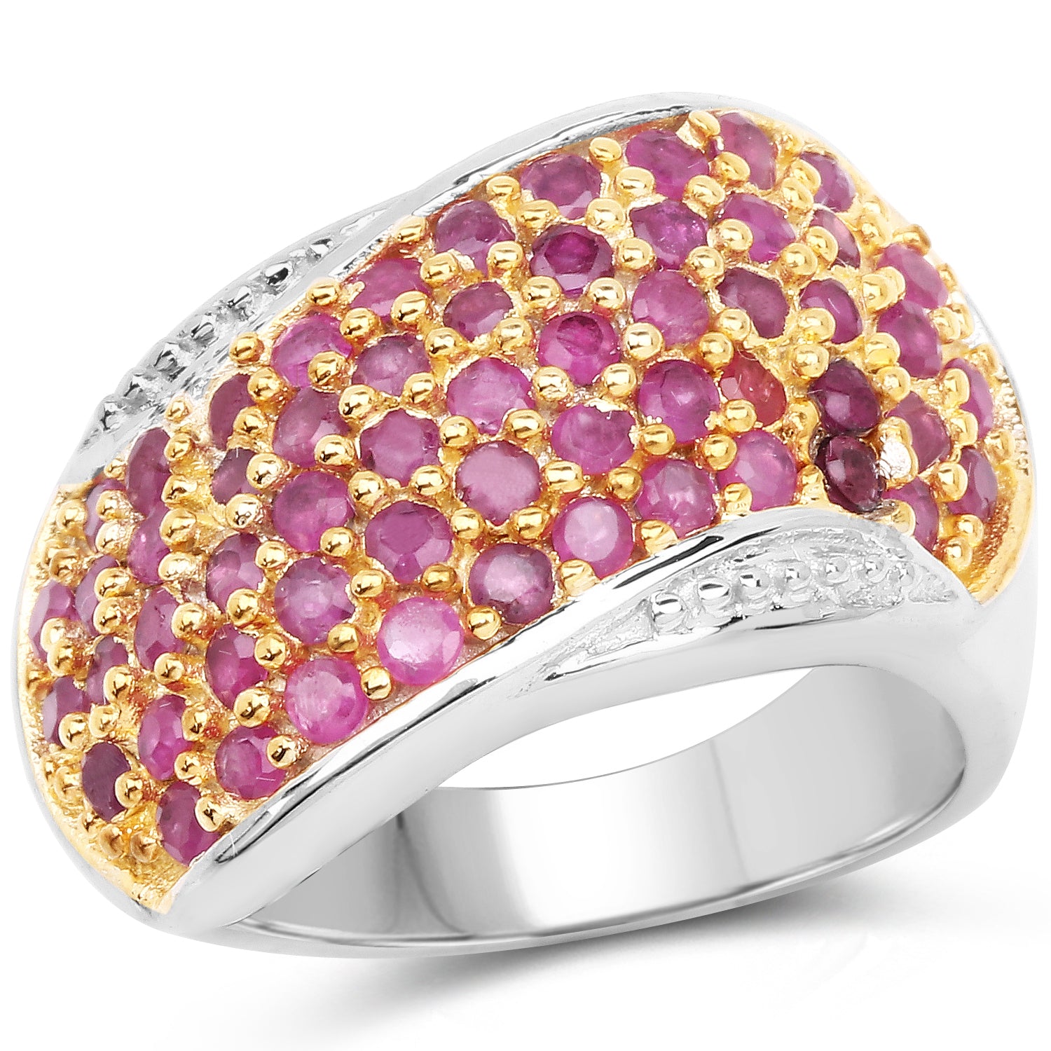 2.49 Carat Genuine Ruby .925 Sterling Silver Ring – GemCarats